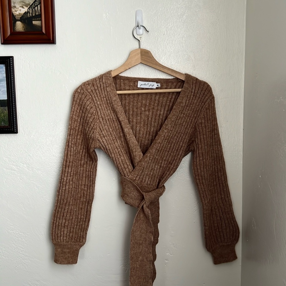 Petal & Pup Cropped Brother Knit Sweater
